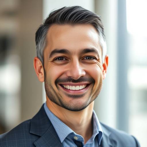 Portrait d'un homme d'affaires souriant et confiant.